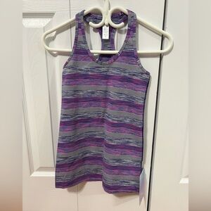 Ivivva Purple and Pink Striped Tank Top